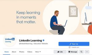 LinkedIn learning Facebook cover photo