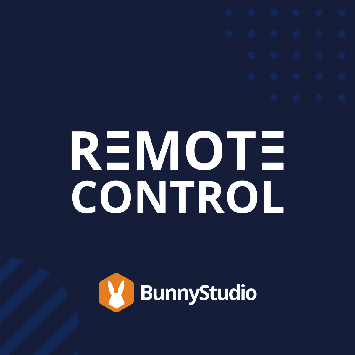 Remote Control Podcast Cover, Bunny Studio
